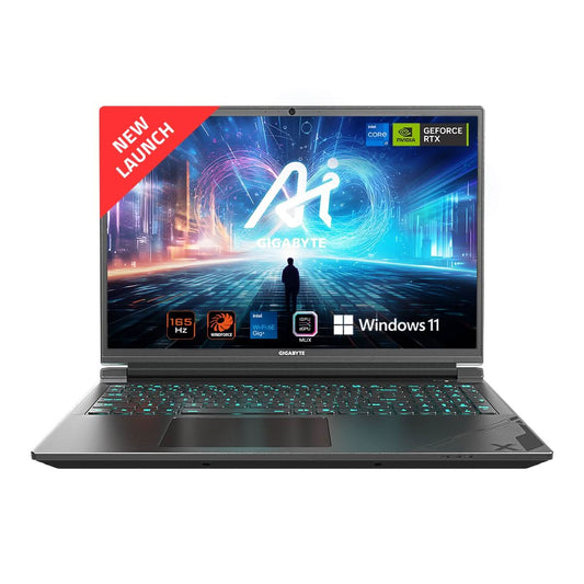 GIGABYTE G6X 9KG-43IN854SH INTEL I7-13650HX PROCESSOR, GEFORCE RTX 4060, 16.0" 16:10 WUXGA (1920X1200) 165HZ DISPLAY, DDR5 4800 8GB*2, GEN, WINDOWS 11 PRO,4 1TB, 1-ZONE RGB BACKLIT KEYBOARD