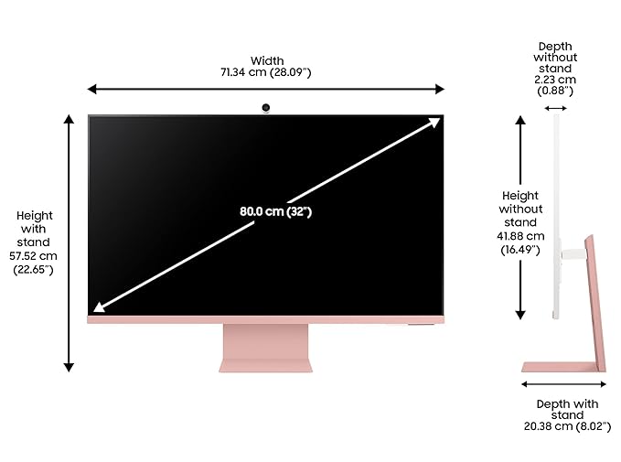 SAMSUNG M8 32 INCH LS32BM80PU UHD SMART MONITOR