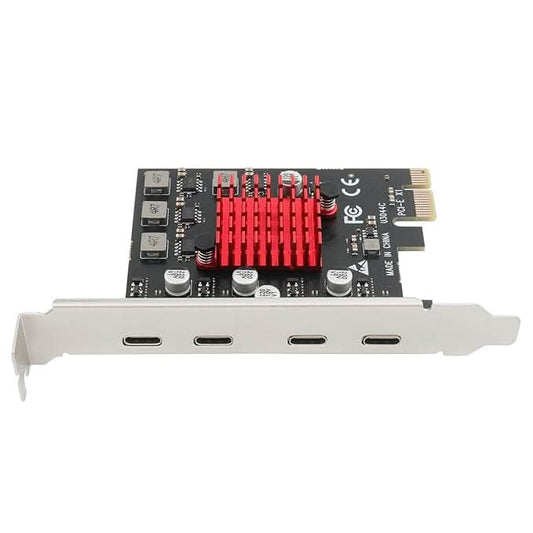 S-Tech PCIe 4-Port USB Type-C Expansion Card