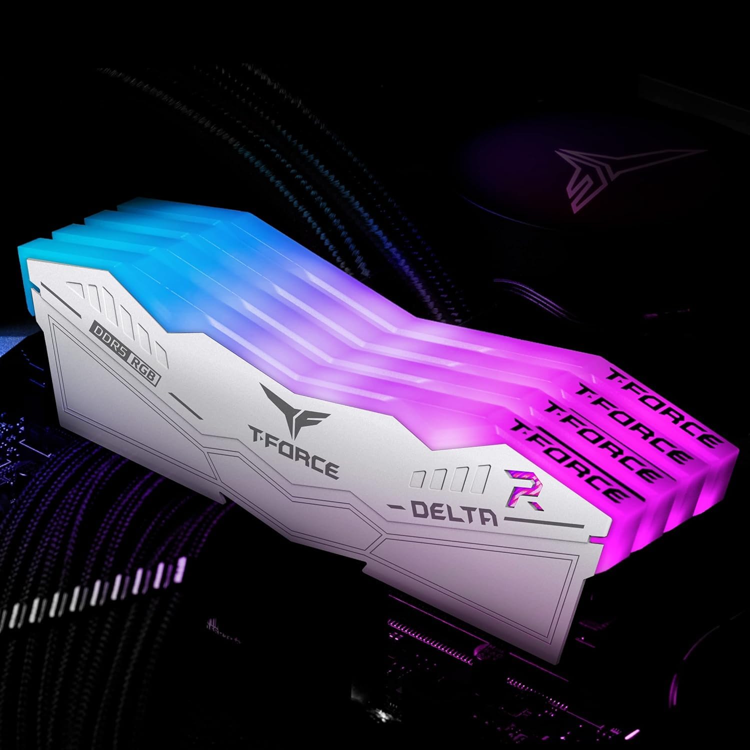 TEAMGROUP T-FORCE DELTA RGB 16GB (16GBX1) DDR5 6000MHZ DESKTOP RAM (WH