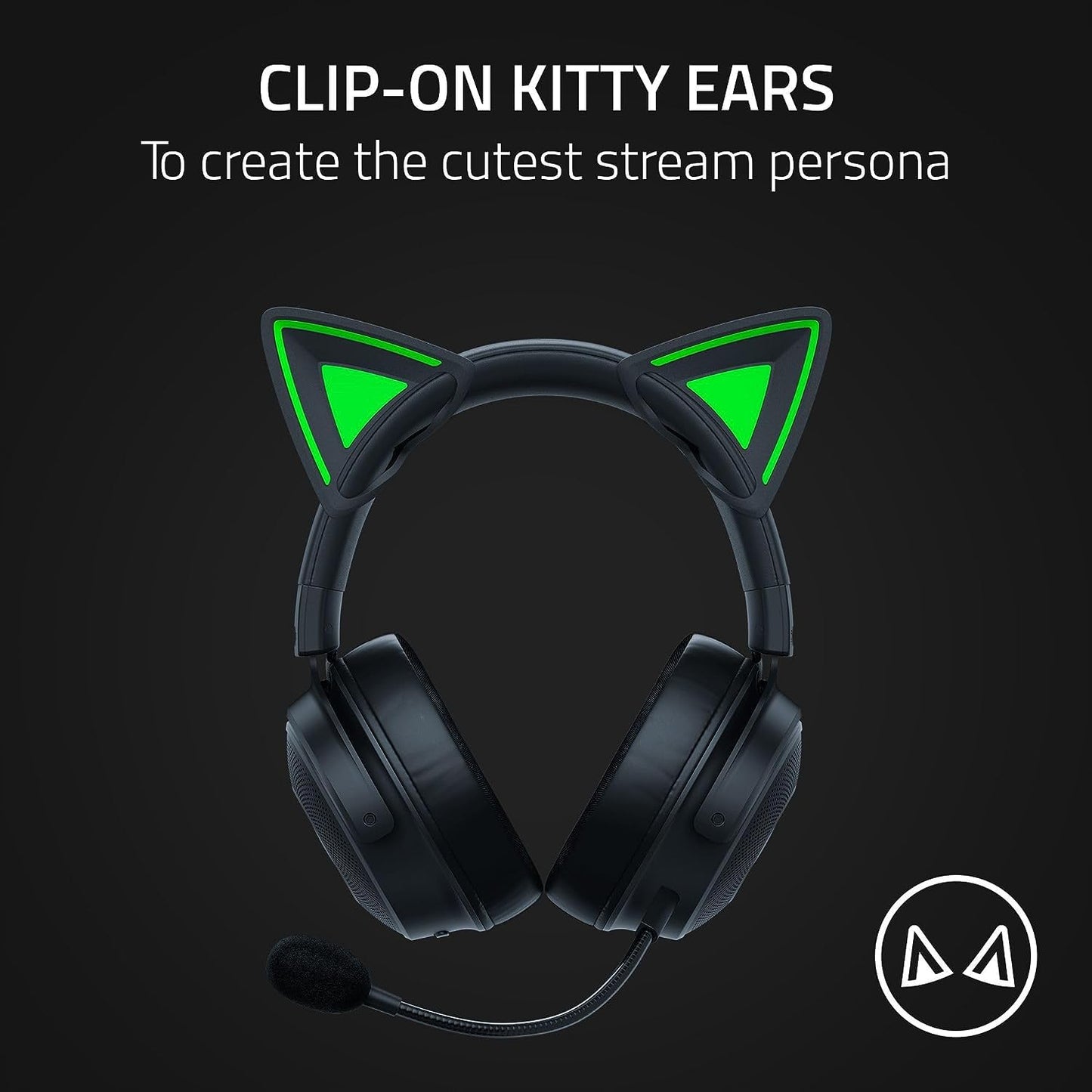 RAZER KITTY EARS V2 - UNIVERSAL FIT CLIP-ON KITTY EARS FOR HEADSETS - FRML PACKAGING