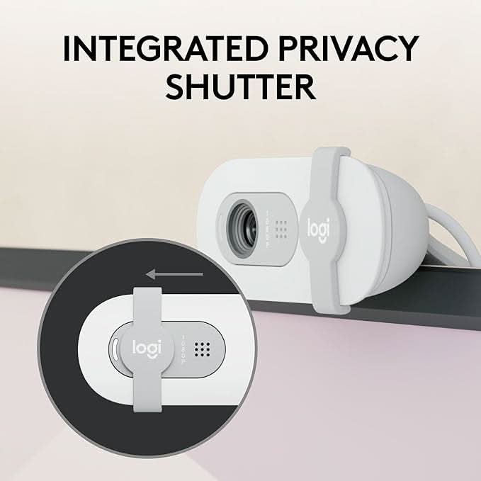Logitech Brio 100 Full HD 1080P Webcam Off White