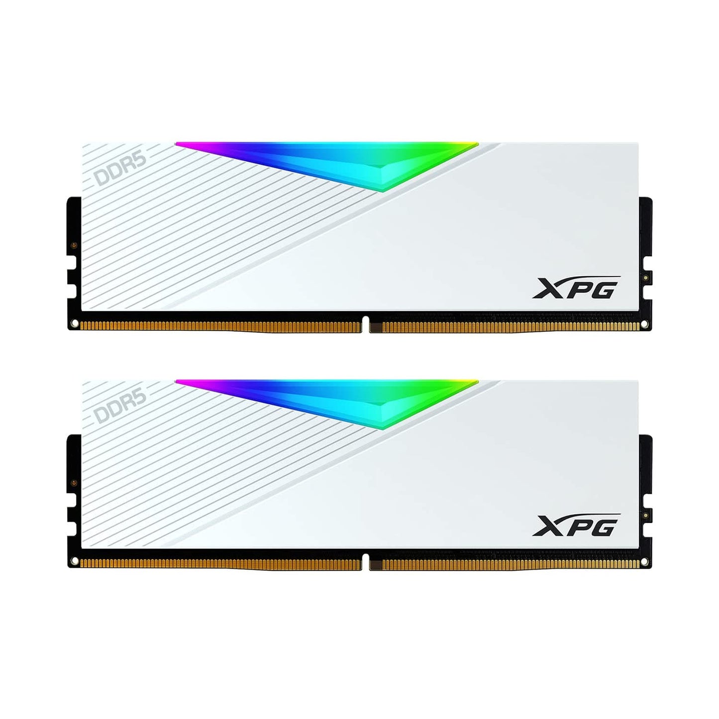 XPG LANCER RGB 16GB (1 * 16 GB) DDR5 6000 MHZ CL 40-40-40 U-DIMM DESKTOP MEMORY RAM - AX5U6000C4016G-CLARWH (WHITE)