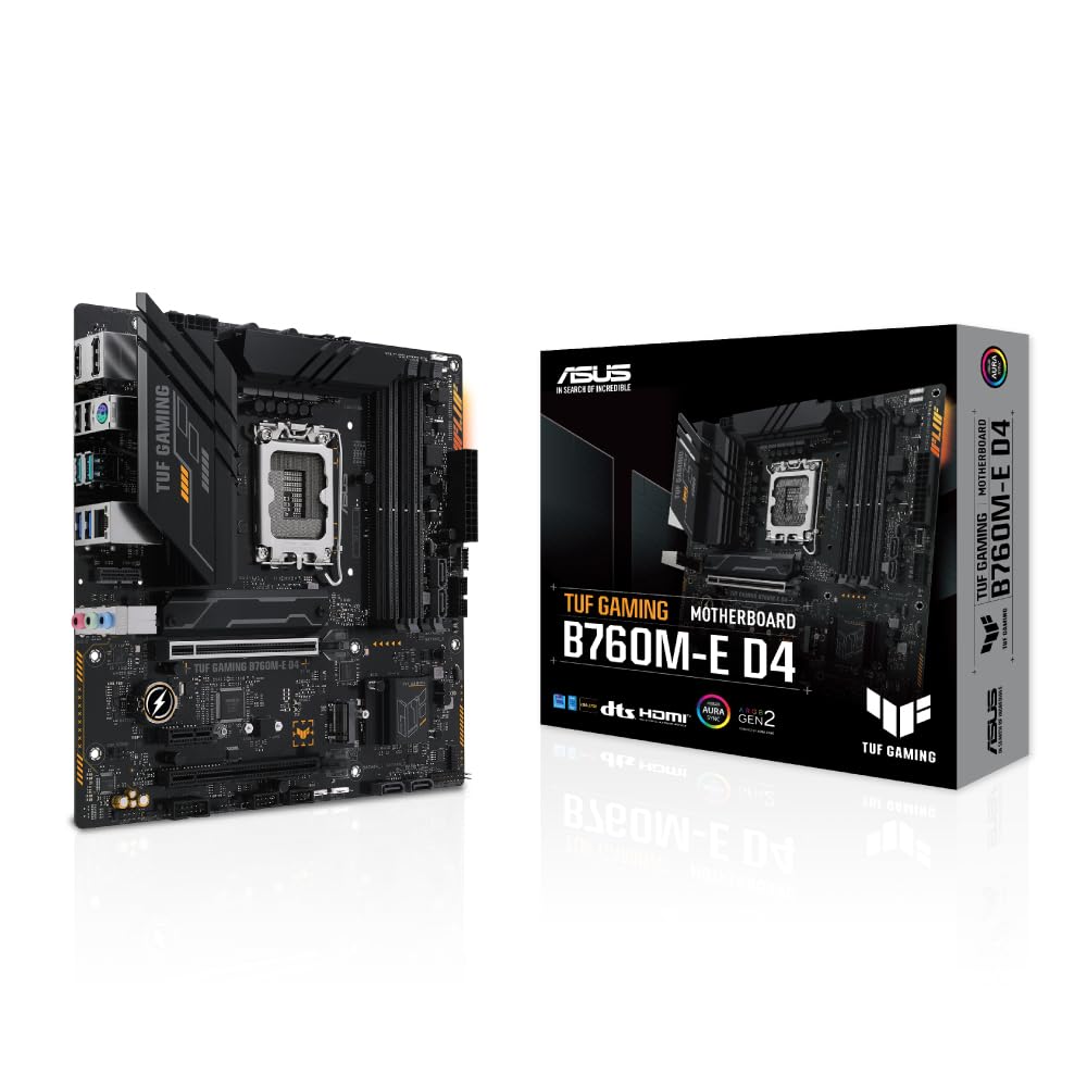 ASUS TUF GAMING B760M-E D4 DDR4 MOTHERBOARD