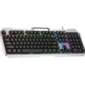 AULA F2023 Full Size Membrane Wired Gaming Keyboard Black