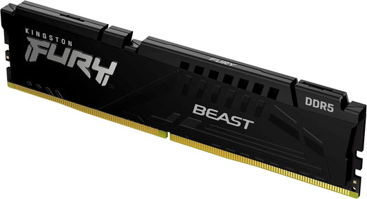 Kingston Fury Beast Black 16GB 6000MT/s DDR5 CL36 Desktop Memory KF560C36BBE2-16