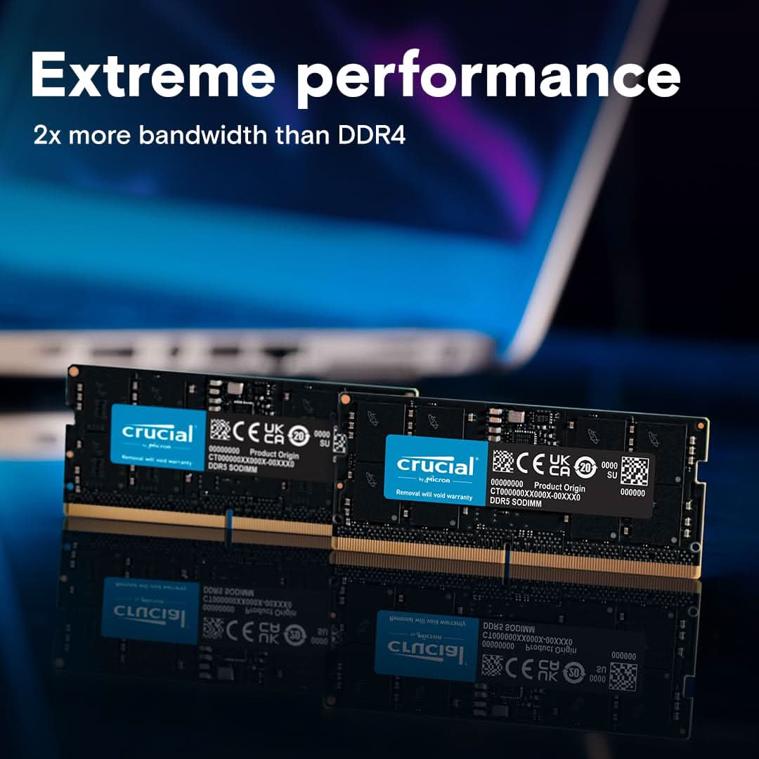 Crucial Laptop 12GB DDR5 5600MHz CT12G56C46S5 RAM