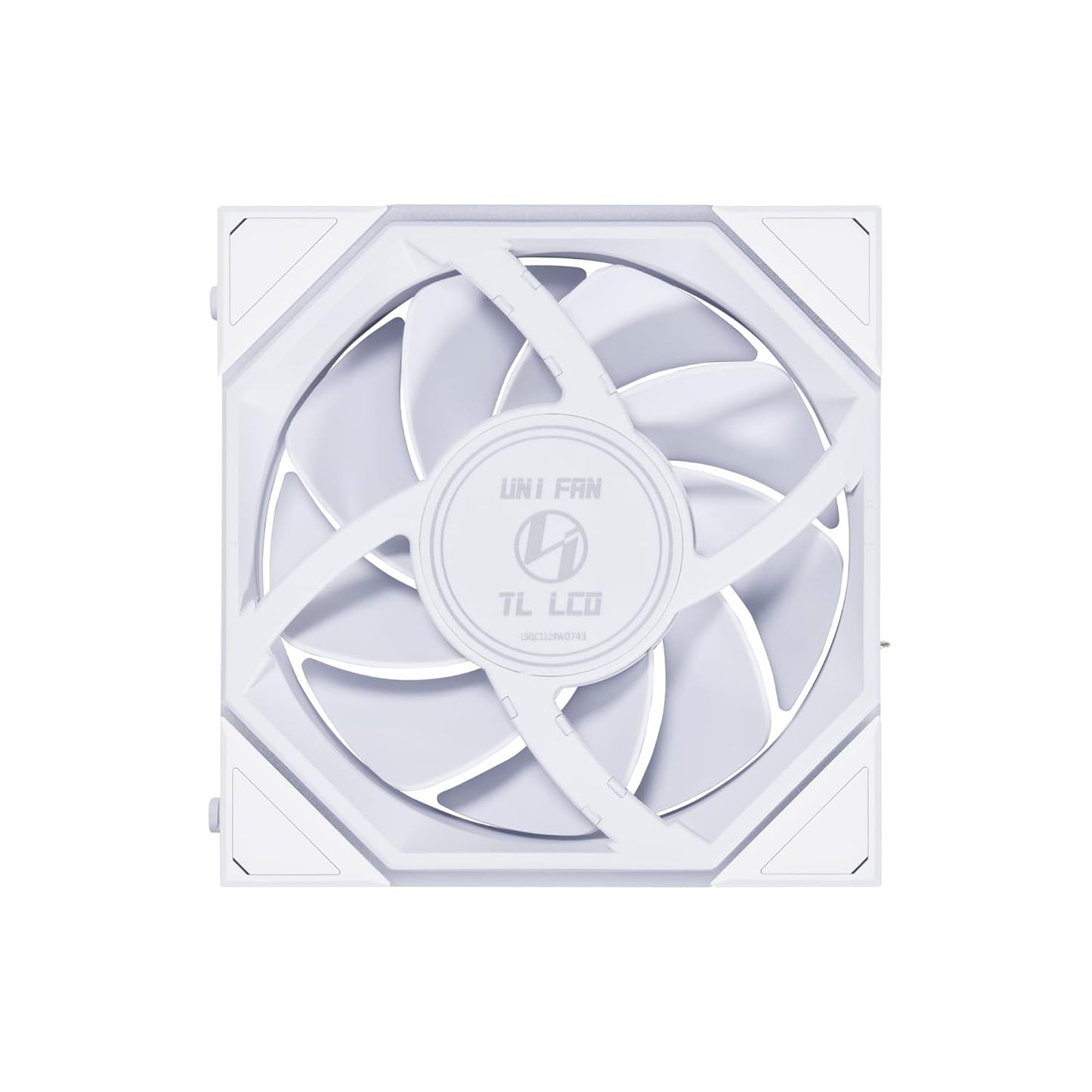 LIAN LI UNI FAN TL LCD ARGB WHITE 120MM CABINET FAN (TRIPLE PACK)