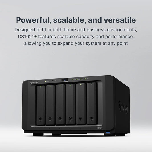Synology DiskStation DS1621+ 6-Bay Network Attached Storage Diskless