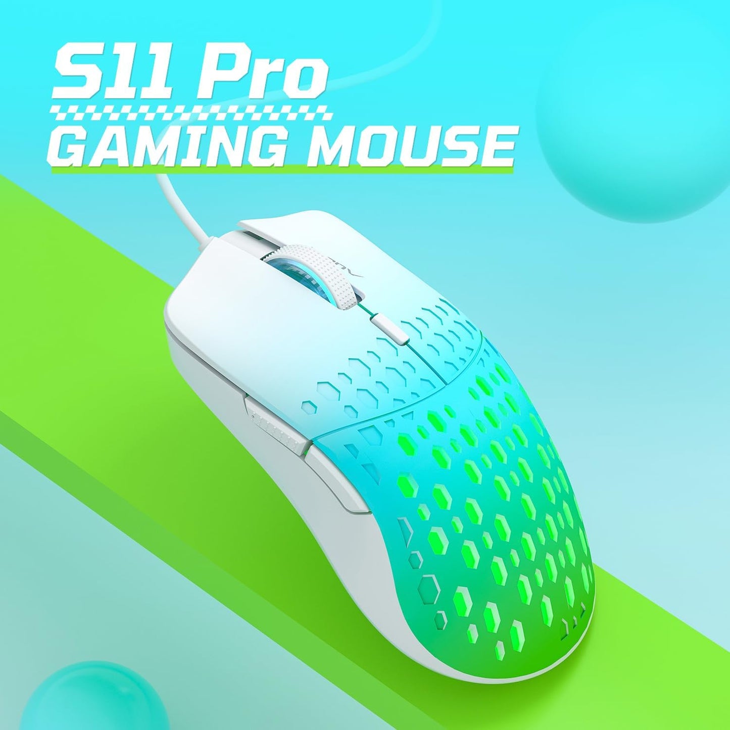 Aula S11Pro Wired gaming mouse Blue