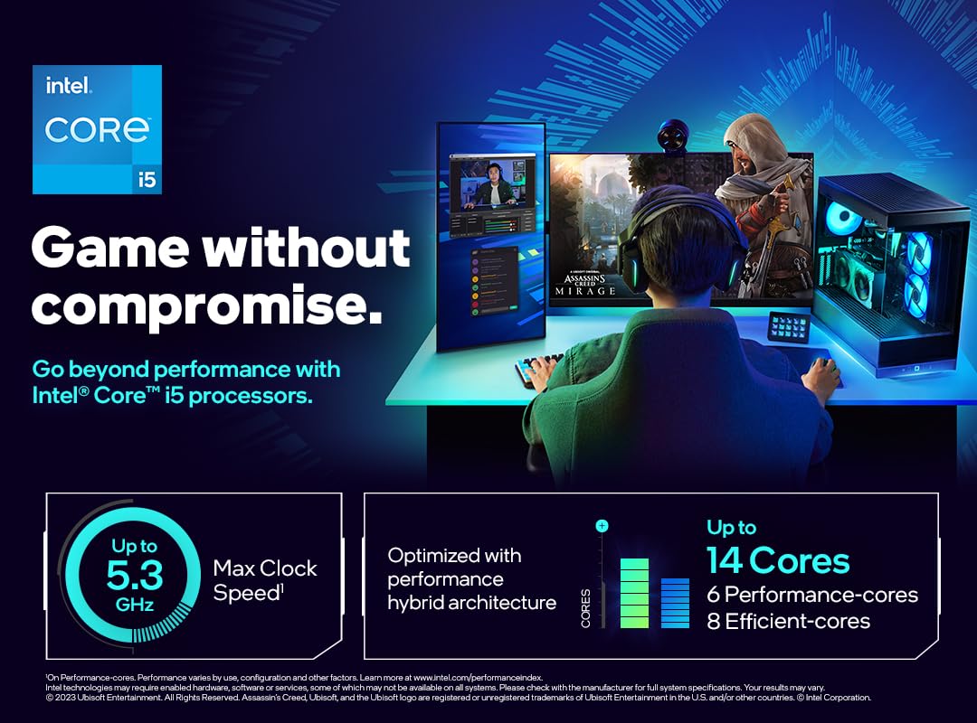 INTEL CORE I5-14600K 14TH GEN 14 CORE UPTO 5.3 GHZ LGA1700 PROCESSOR