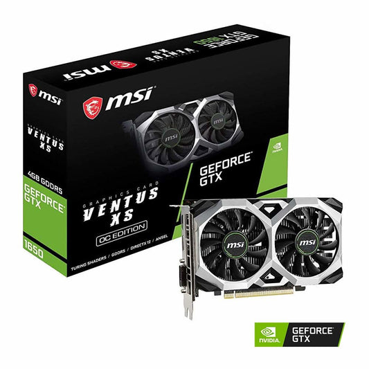 MSI GEFORCE GTX 1650 4GB VENTUS XS OC DDR6 GRAPHIC CARD