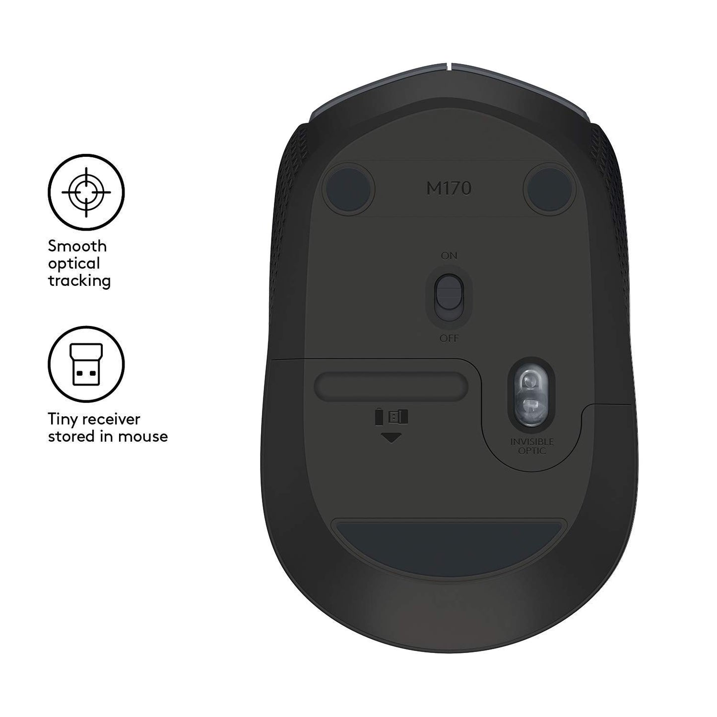 LOGITECH WIRELESS MOUSE M171 GREY