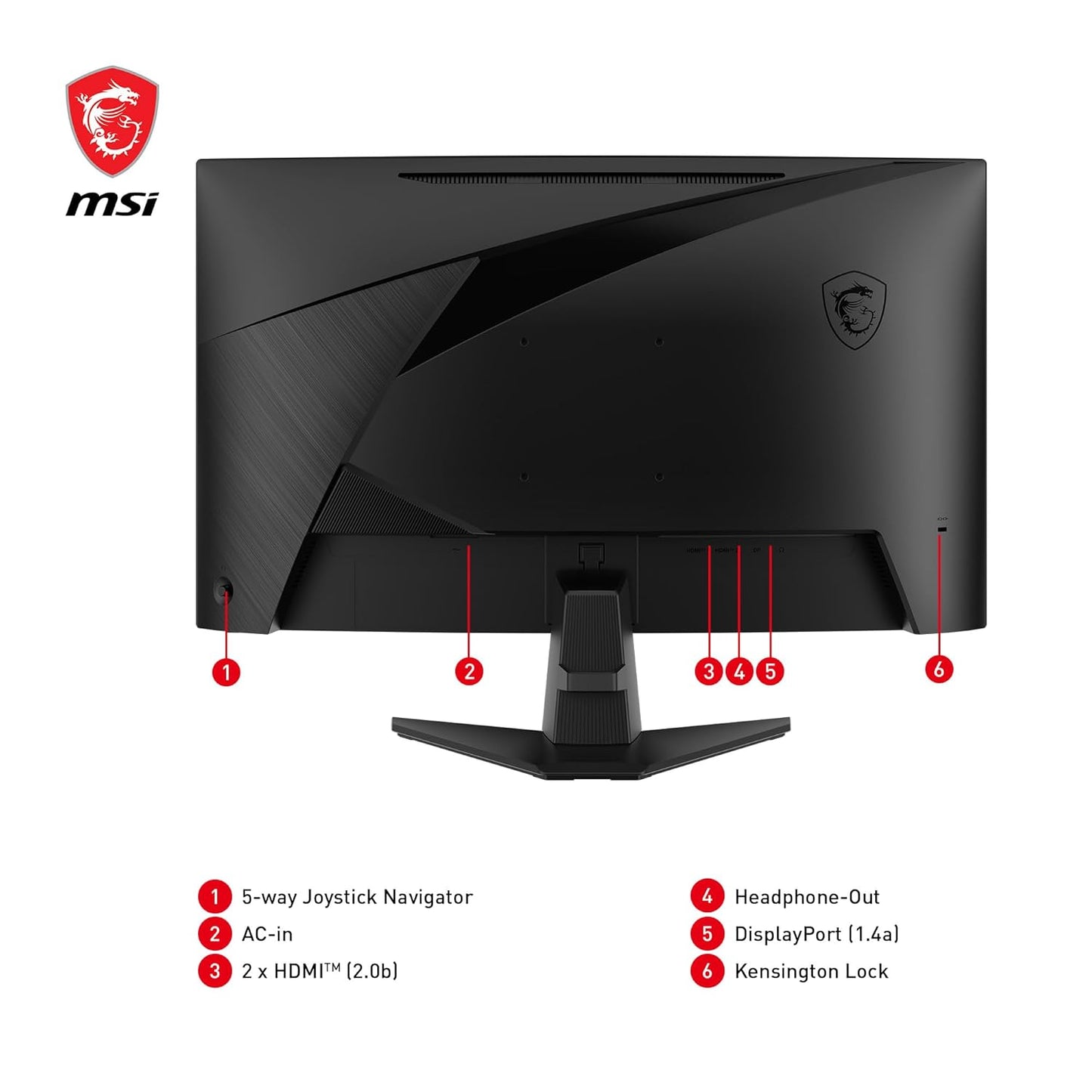 MSI MAG 27CQ6F 27 INCH 2K WQHD CURVED GAMING MONITOR