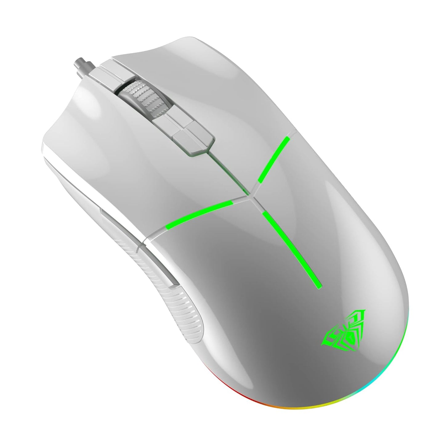 AULA F820 WIRED GAMING MOUSE WHITE