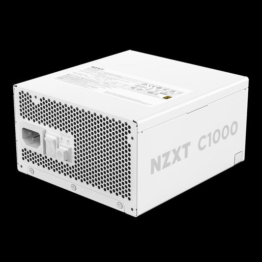 NZXT ATX 3.X 1000 WATT 80 PLUS GOLD FULLY MODULAR LOW-NOISE POWER SUPPLY, WHITE -PA-0G2BW-UK