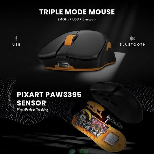 Cosmic Byte Velox 39g Ultra-Light Tri-Mode Gaming Mouse