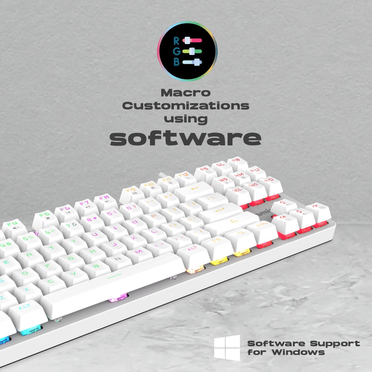 COSMIC BYTE CB-GK-37 FIREFLY (WHITE) GAMING KEYBOARD