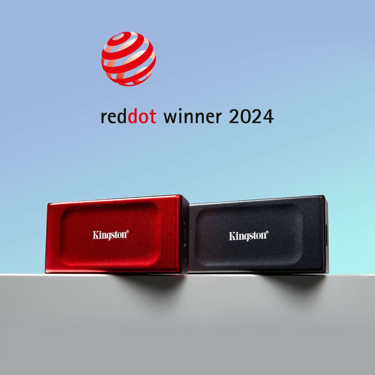 KINGSTON XS1000 2TB PORTABLE SSD RED| POCKET-SIZED | USB 3.2 GEN 2 | EXTERNAL SOLID STATE DRIVE | UP TO 1050MB/S | SXS1000R/2000G