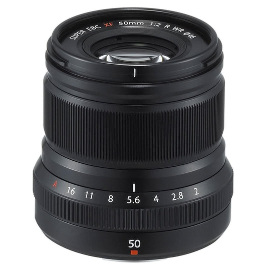 FUJIFILM FUJINON XF 50MM F2 R WEATHER RESISTANT PRIME LENS FOR PORTRAIT | WEDDING | FASHION - BLACK (FULL FRAME EQUIVALENT = 76MM) WITH 2+1* YEAR WARRANTY