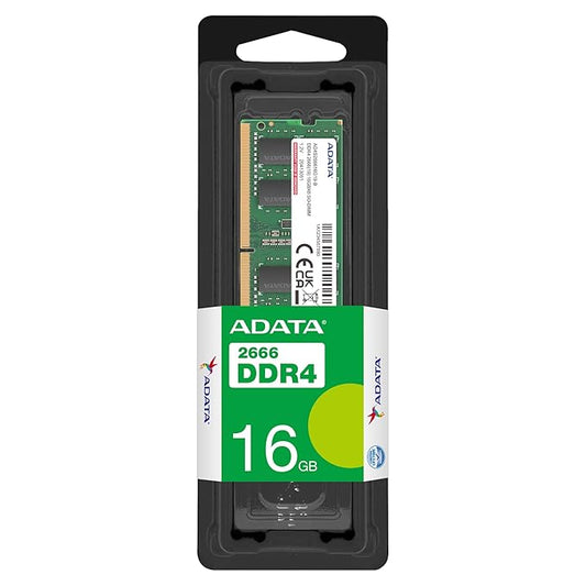 ADATA 16GB 2666MHZ DDR4 SO-DIMM LAPTOP RAM (AD4S266616G19-SGN)