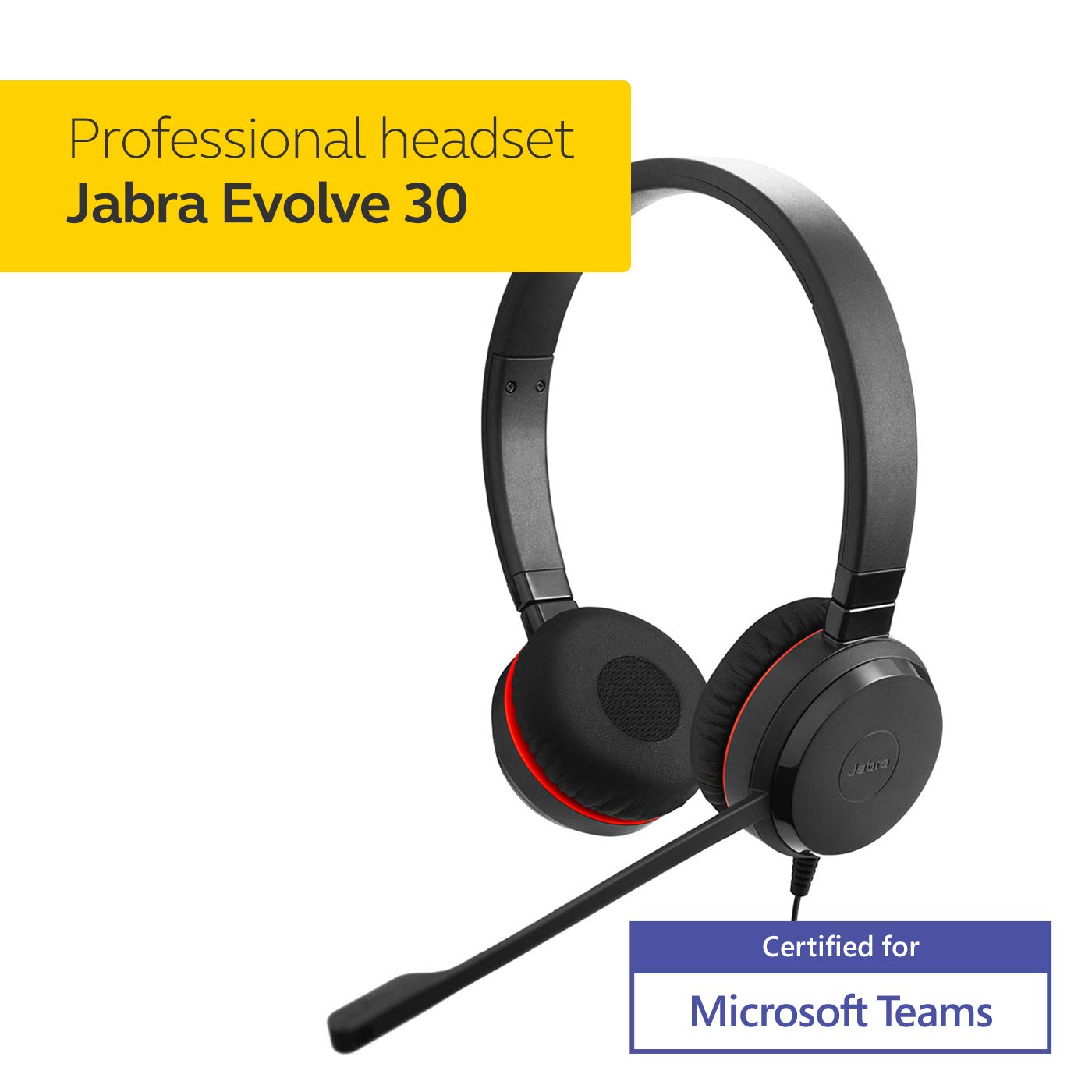 Jabra Evolve 30II MS Stereo Wired Headset