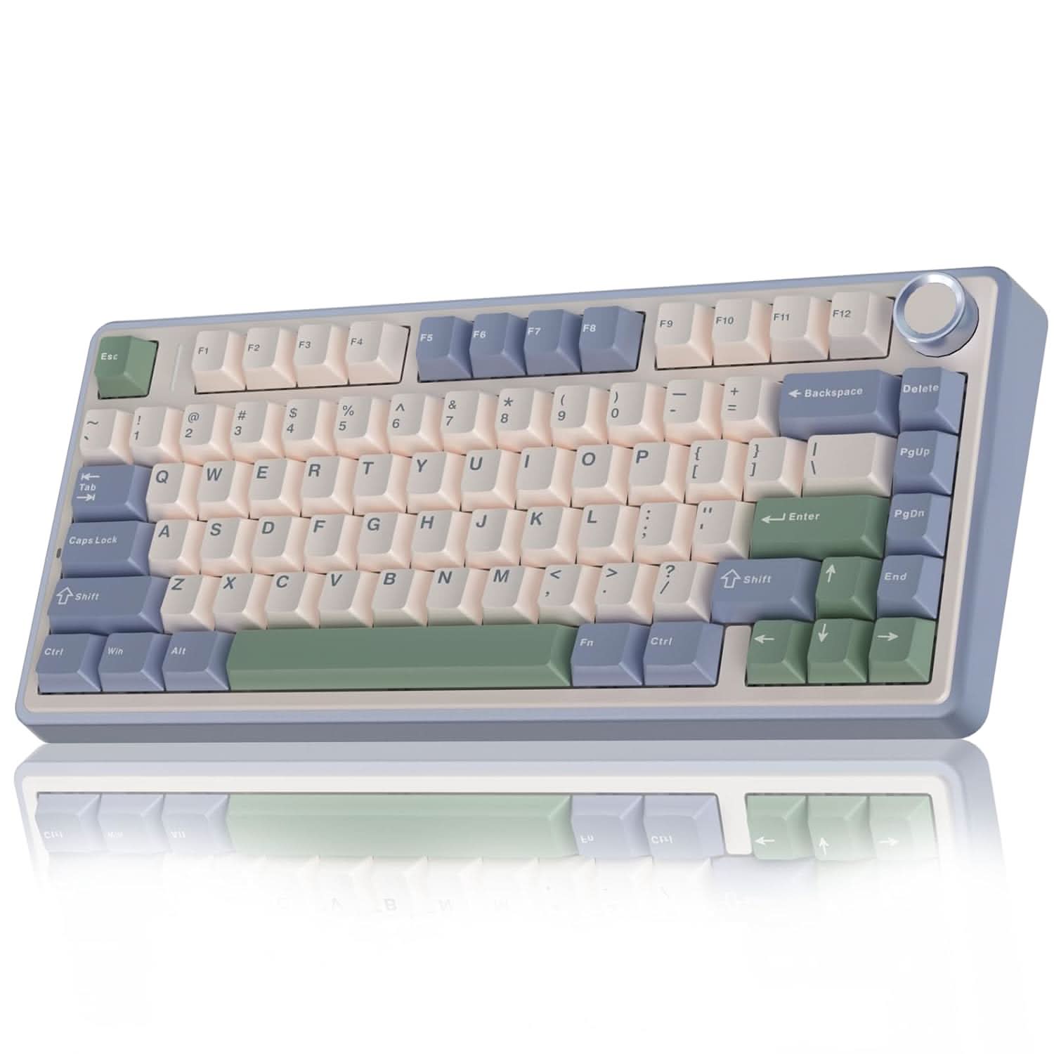AULA F75 ワイヤレスキーボード graywood switch Amazon.com: AULA F75 75% Wireless Mechanical Keyboard, Hot