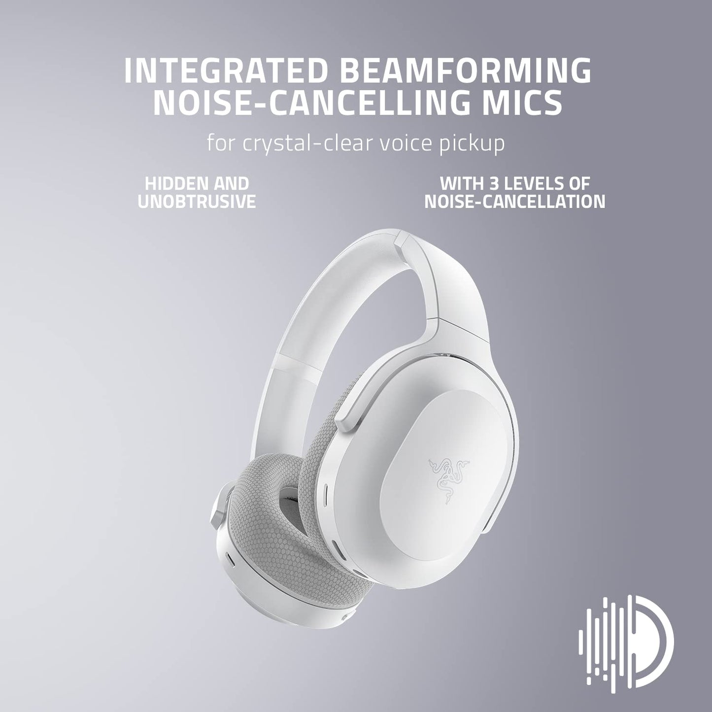 RAZER BARRACUDA - WIRELESS MULTI-PLATFORM GAMING AND MOBILE HEADSET - MERCURY WHITE - FRML PACKAGING