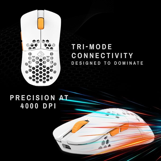 Cosmic Byte Umbra Tri-Mode Wireless Gaming Mouse White