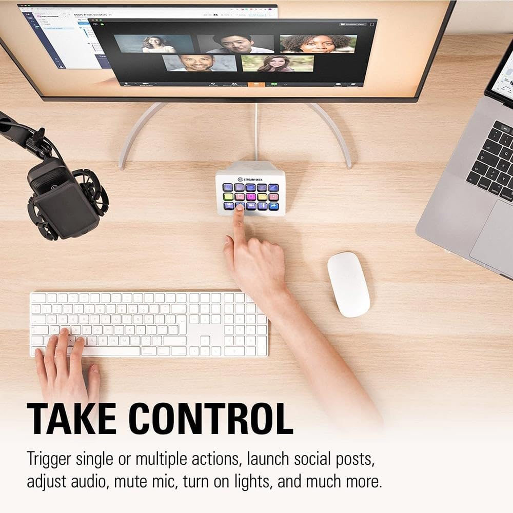 ELGATO STREAM DECK MK2 - 15 CUSTOMIZABLE LCD KEYS WHITE