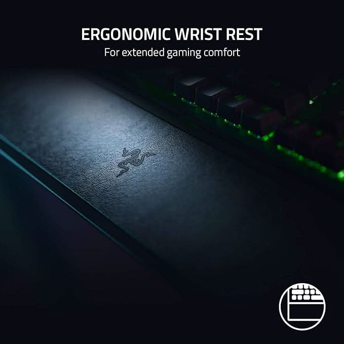 Razer BlackWidow V3 Black, Mechanical Gaming Keyboard with Green Switch