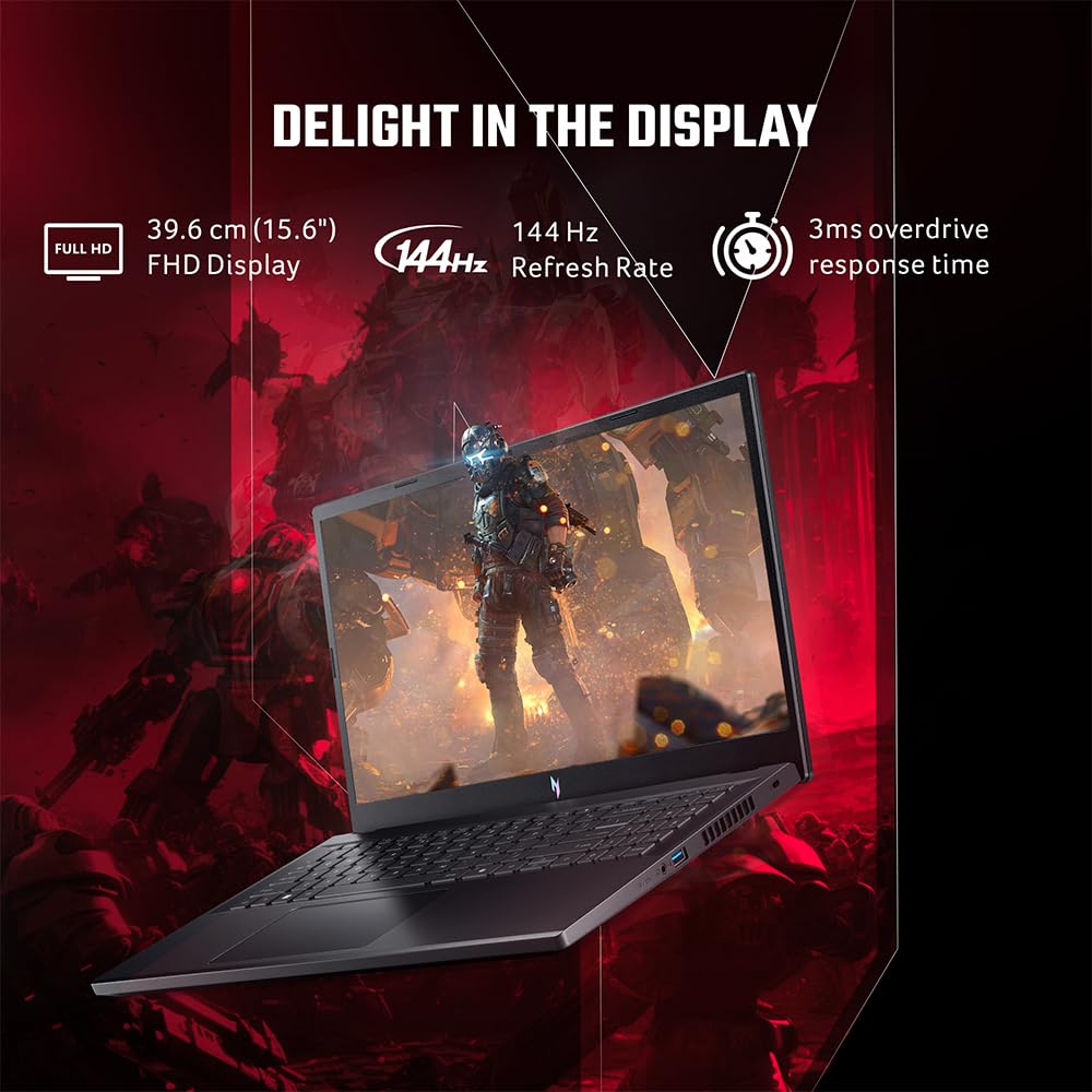 ACER NITRO V15 NH.QPESI.001 [R7-7735HS RYZEN/16GB/512GB SSD/WIN11 HOME/15.6 INCH/6GB-RTX4050 GRAPHICS /1 YEAR(S)/BLACK]