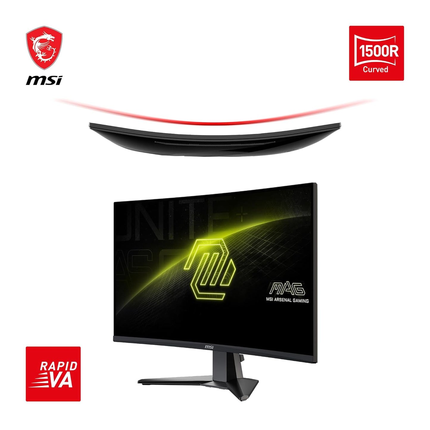 MSI MAG 27CQ6F 27 INCH 2K WQHD CURVED GAMING MONITOR