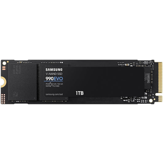 SAMSUNG 990 EVO PLUS SSD 1TB, PCIE 5.0 X2 M.2 MZ-V9E1T0BW