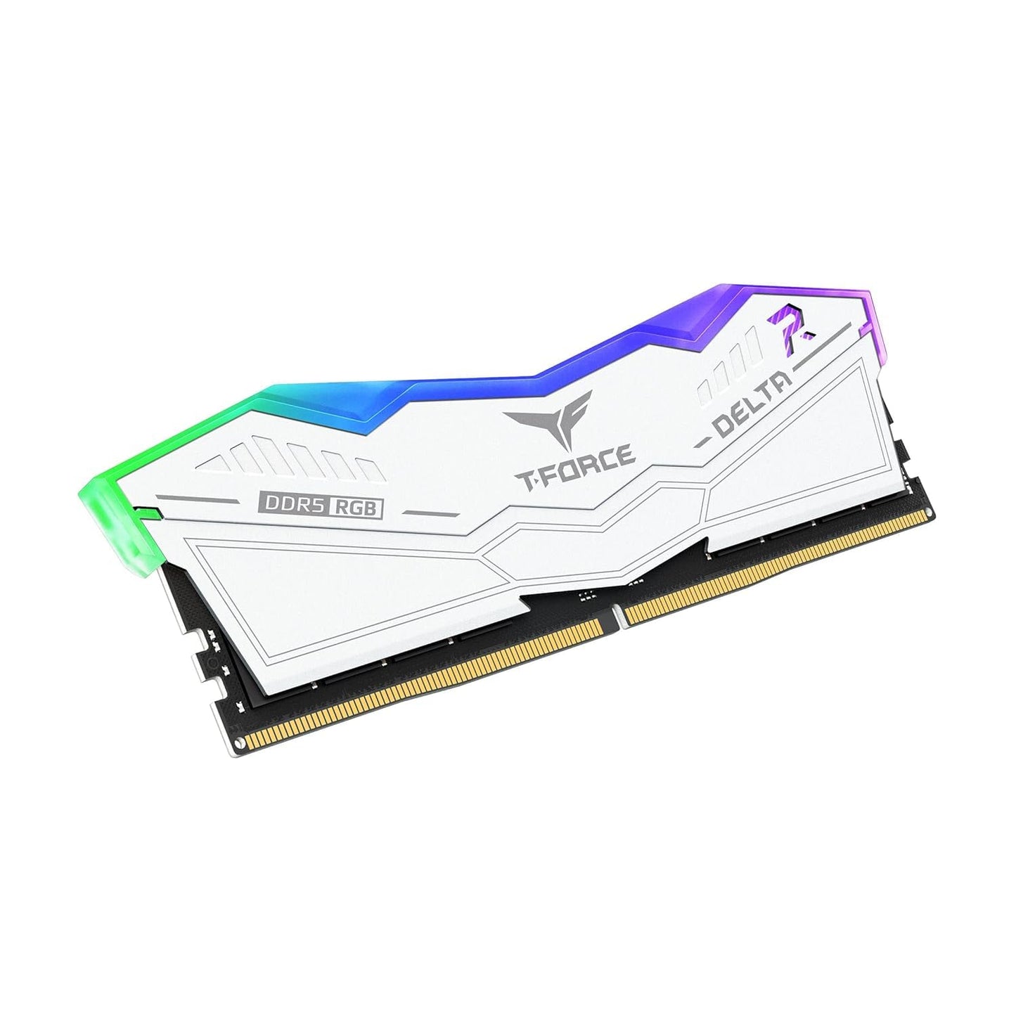 TEAMGROUP T-FORCE DELTA RGB 16GB (16GBX1) DDR5 6000MHZ DESKTOP RAM (WHITE)