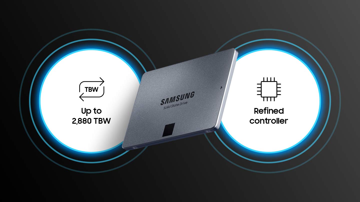 SAMSUNG 870 QVO 8TB SATA INTERNAL SOLID STATE DRIVE (SSD) (MZ-77Q8T0BW