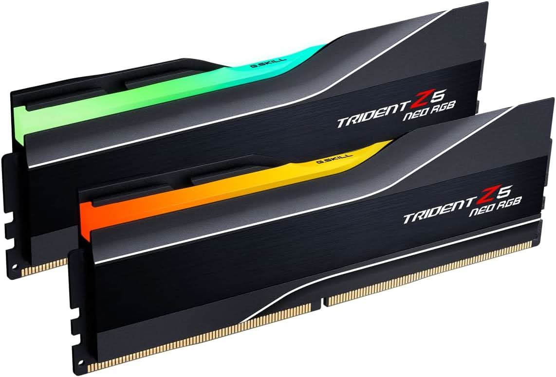 G.SKILL Trident Z5 Neo RGB Series DDR5 RAM 32GB CL28-36-36-96 1.40V U-DIMM - Black (F5-6000J2836G16GX2-TZ5NR)