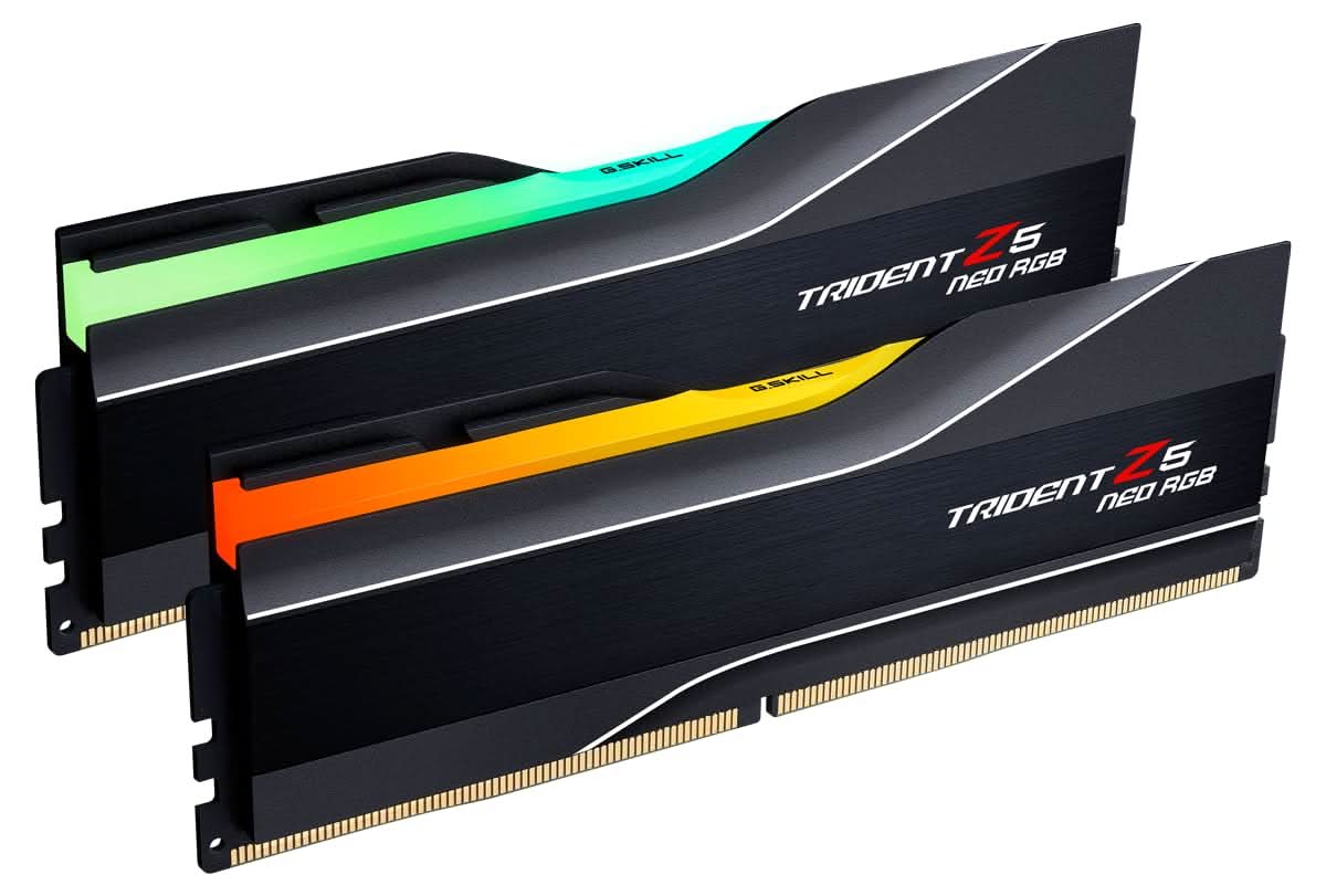 G.Skill Trident Z5 Neo RGB AMD Expo 32GB (2 * 16GB) DDR5 6000 MHz CL36-36-36-96 1.35V Desktop Memory RAM - F5-6000J3636F16GX2-TZ5NR