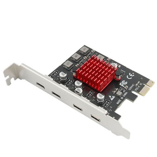 S-Tech PCIe 4-Port USB Type-C Expansion Card