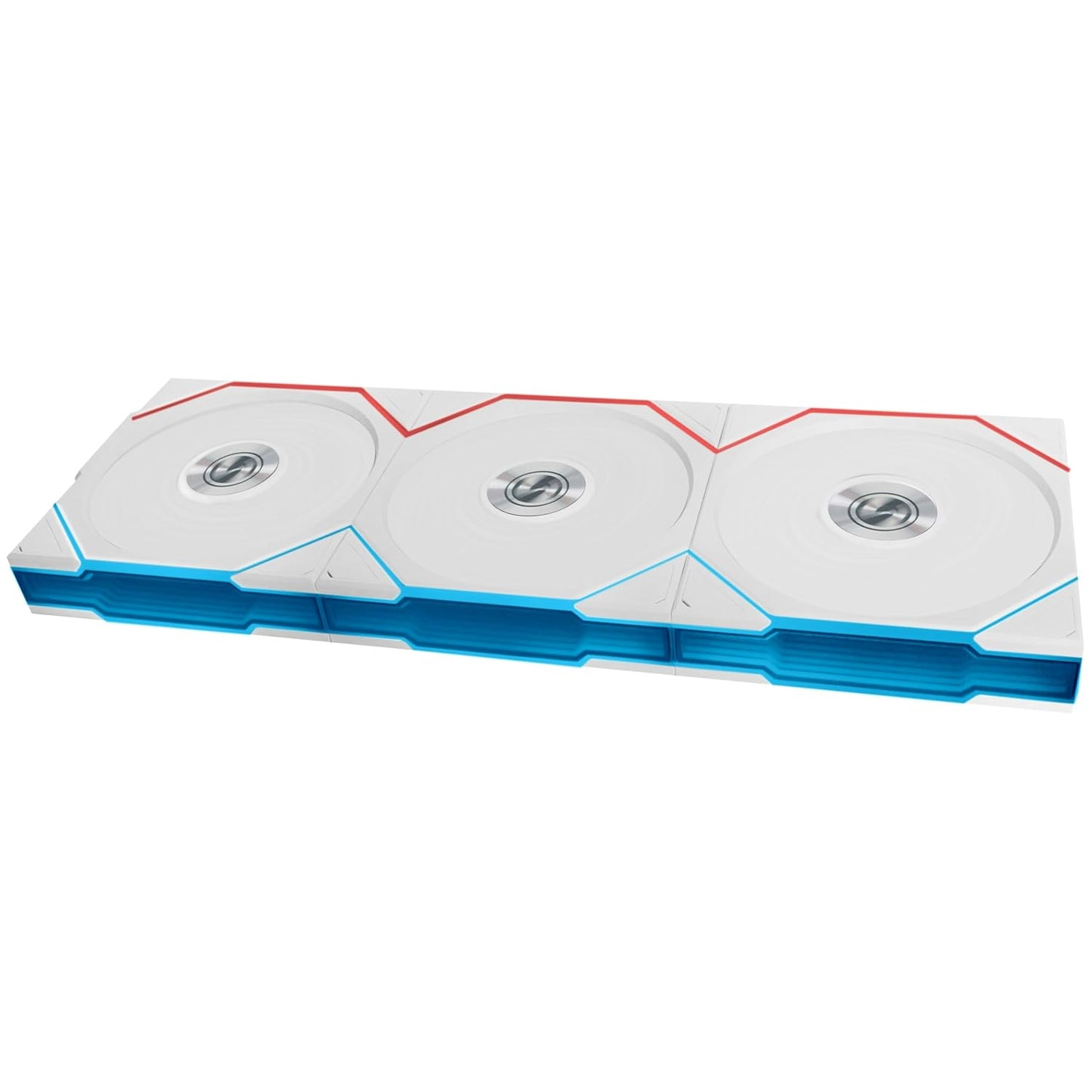 LIAN LI UNI FAN TL - WIRELESS 120 - TRIPLE PACK WHITE G99.12TL1W3W.IN