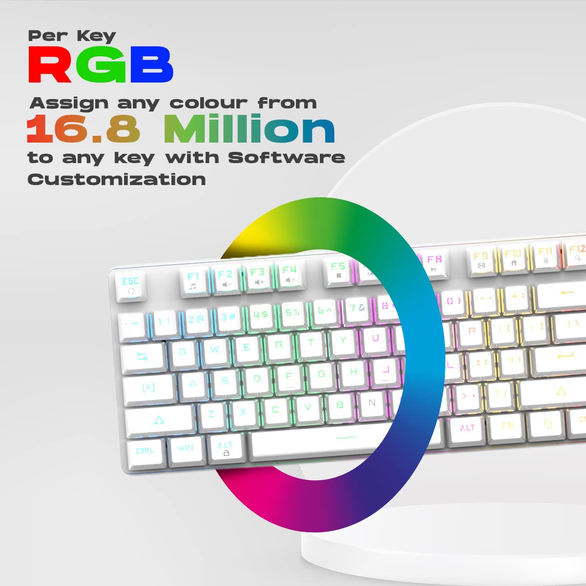 COSMIC BYTE CB-GK-37 FIREFLY (WHITE) GAMING KEYBOARD
