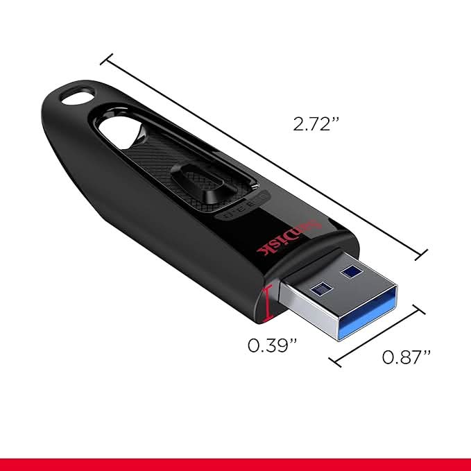 SanDisk Ultra 128GB, USB 3.0, Flash Pendrive