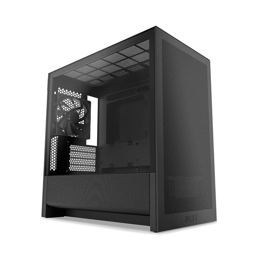 NZXT H3 Flow (2025) Micro-ATX Mid-Tower Gaming Cabinet - Black (CC-H31FB-01)