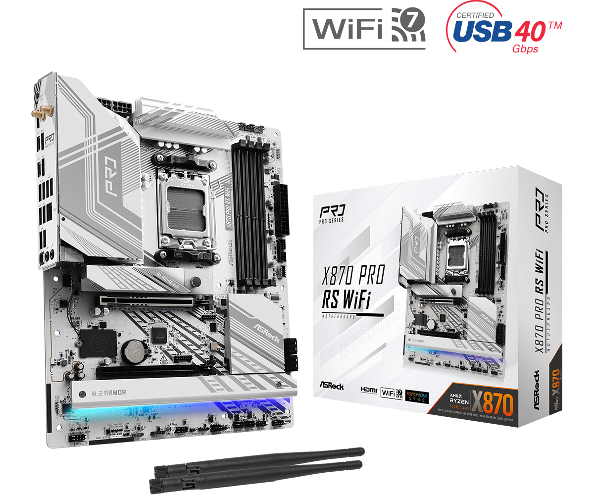 ASROCK X870 PRO RS WIFI MOTHERBOARD