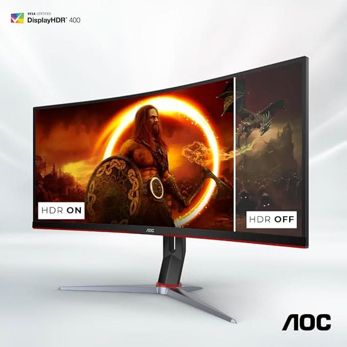 AOC Model CU34G2XP 34 Inch Ultrawide 1500R Curved Gaming Monitor