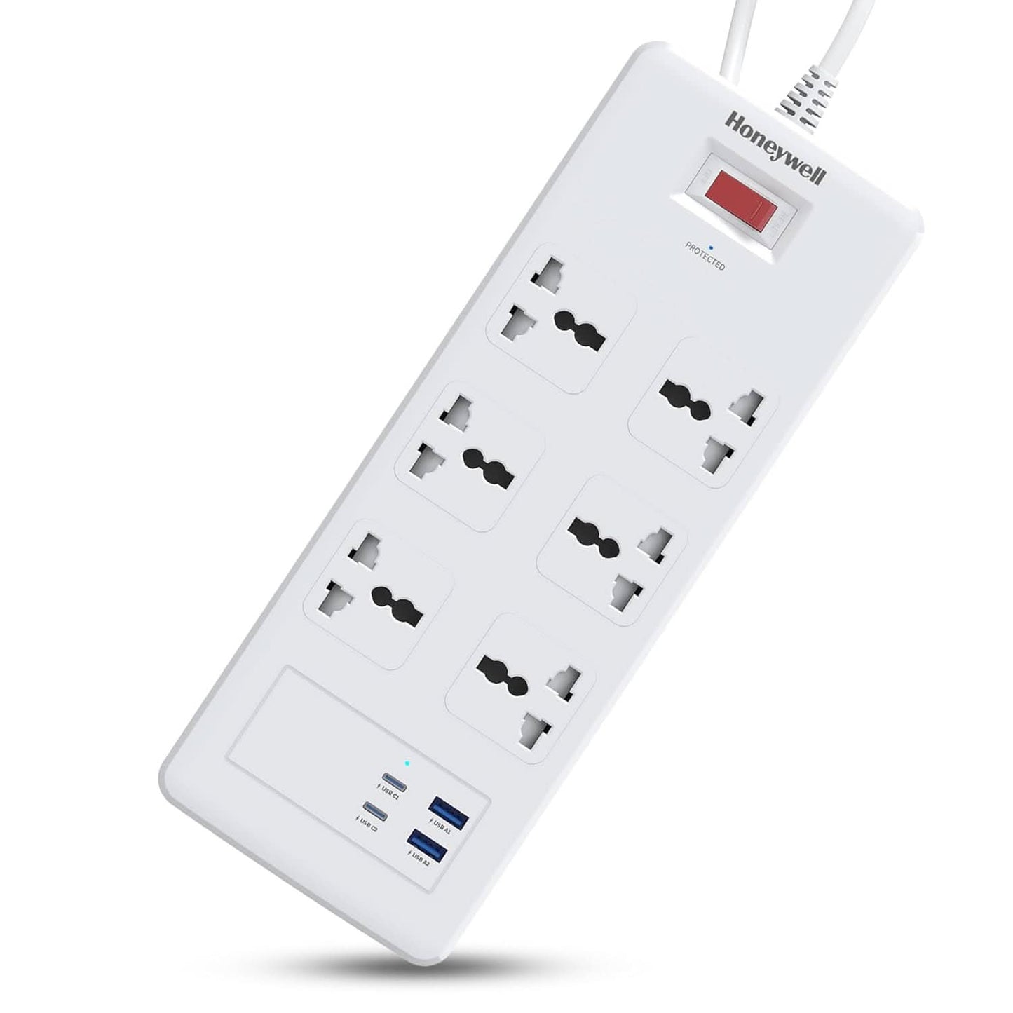 HONEYWELL (6 SOCKET+2 USB+ 2 TYPE-C) SURGE PROTECTOR