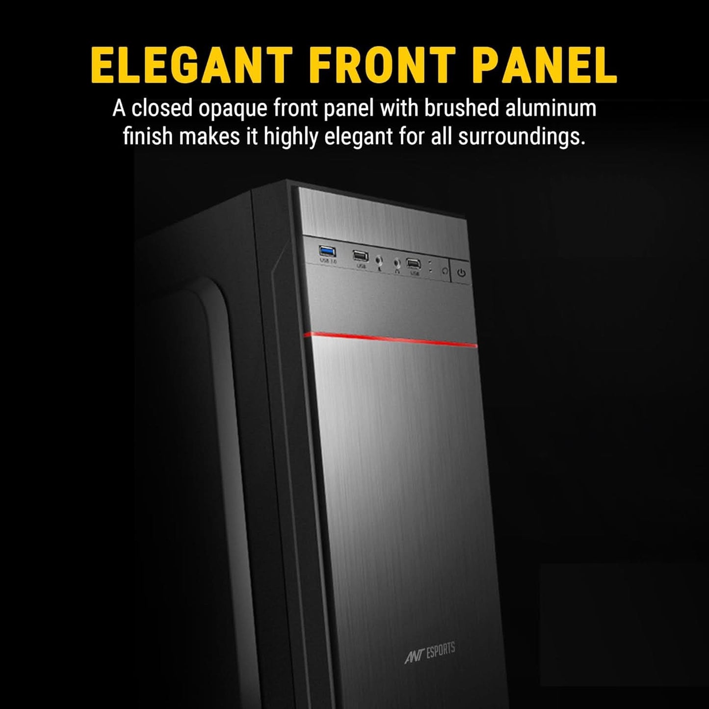 Ant Esports Si27 (ATX) Mid Tower Cabinet (Black)