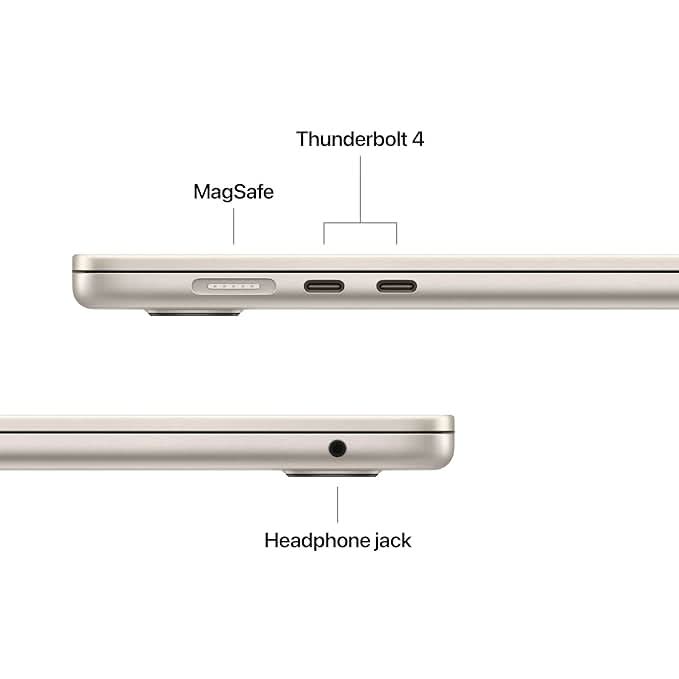 Apple 15-inch MacBook Air M5 chip with 10 core CPU and 10 core GPU, 16GB, 512GB SSD - Starlight
