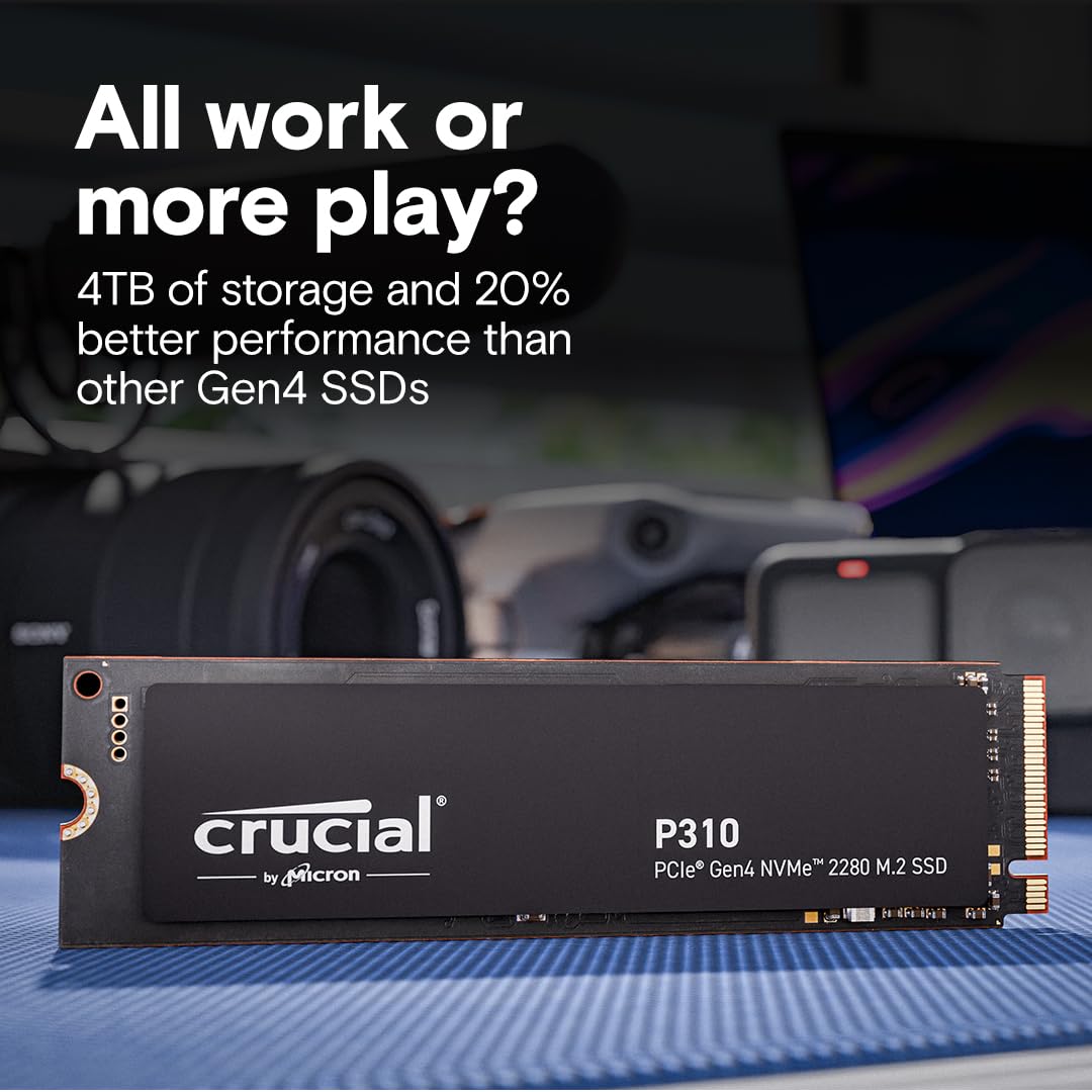 CRUCIAL P310 500GB PCIE GEN4 NVME M.2 SSD CT500P310SSD8
