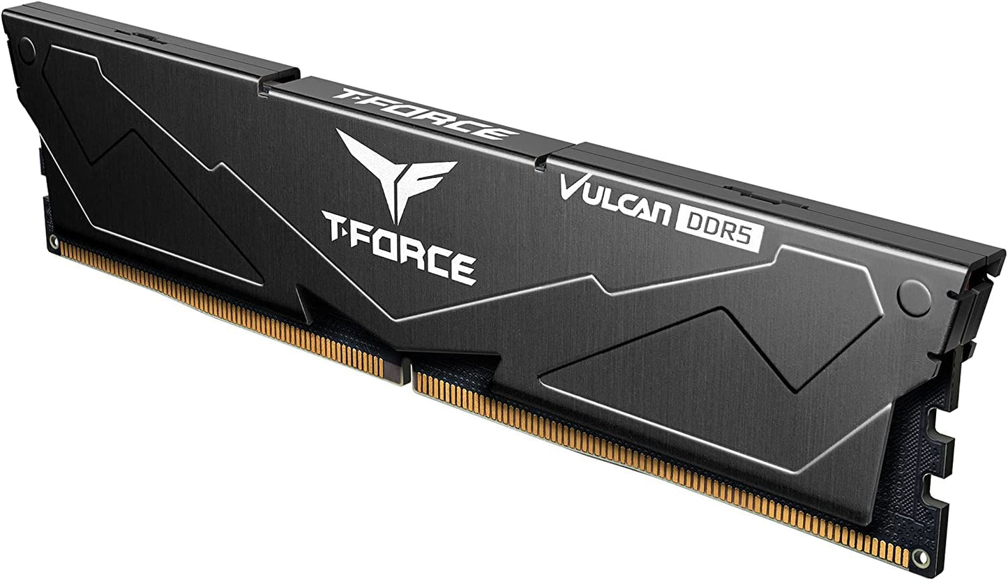 TEAMGROUP T-FORCE VULCAN 8GB (8GBX1) DDR5 5200MHZ DESKTOP RAM (BLACK)